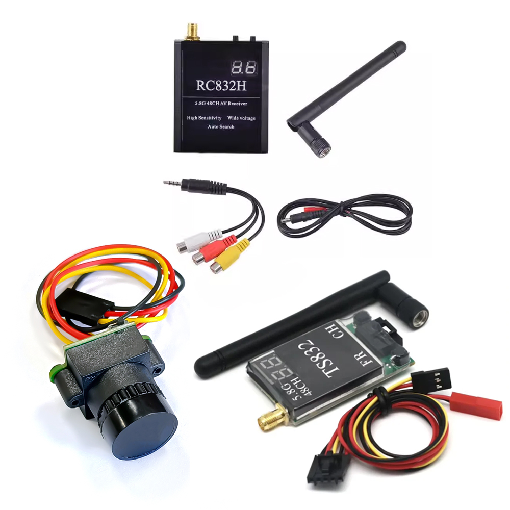 Drone Aerial Photography - ตัวรับสัญญาณ TS832 +RC832 +กล้อง 1000TVL 48CH