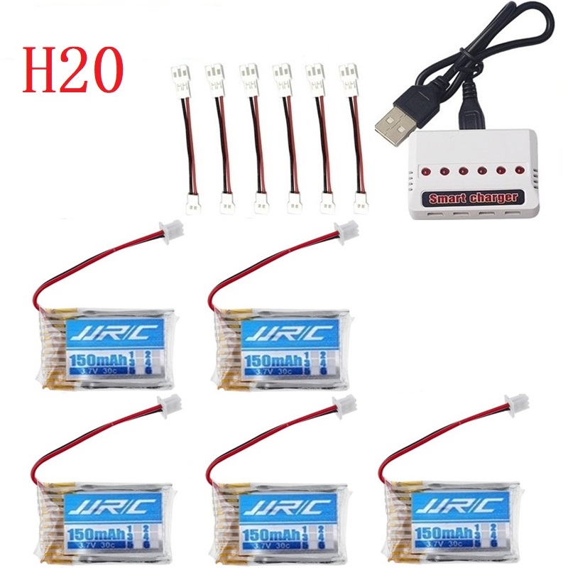 แบตเตอรี่แท้ JJRC H20 3.7V 150 - Eachine Drone E010 บทวิจารณ์และราคา