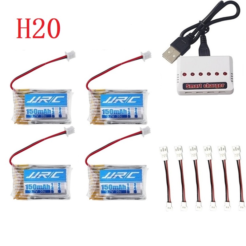 แบตเตอรี่แท้ JJRC H20 3.7V 150 - Eachine Drone E010 บทวิจารณ์และราคา