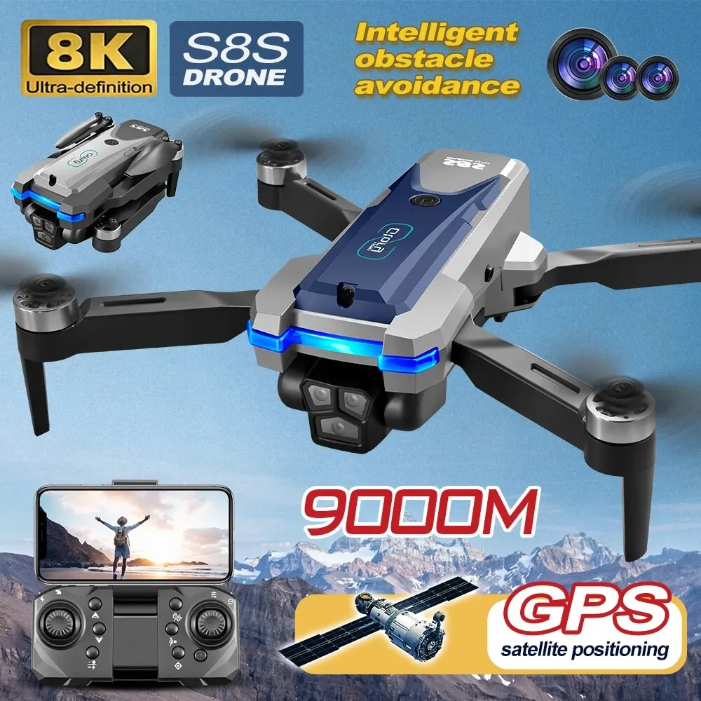 โดรน GPS S8S 5G Wi-Fi 8K HD ลื - Drone Cinematic บทวิจารณ์และราคา